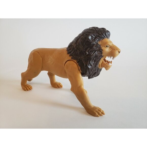 Lion toy, king of the Jungle Adjustable  Figure 6" x 5 in. W/ Retractable Mouth - Picture 1 of 12